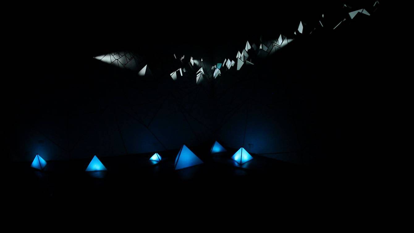 Galway Ireland a projection mapping and light installation with 3D and 2D motion graphics