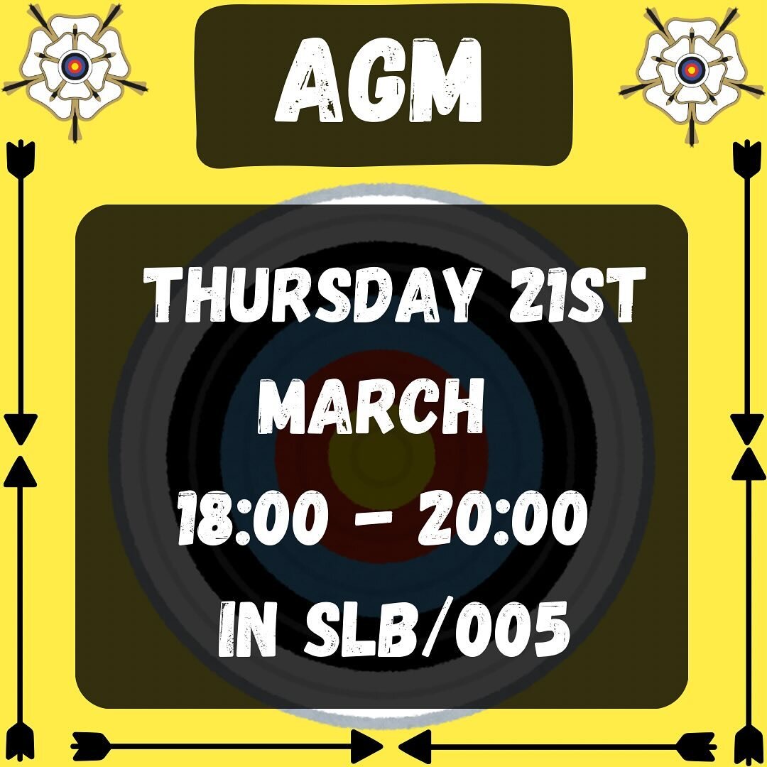 Join us TONIGHT for our AGM. We&rsquo;ll welcome the new committee, review our year and hand out some awards, so don&rsquo;t miss out! It is running from 18:00-20:00 in SLB/005. We encourage all members to attend, we hope you see lots of you there.