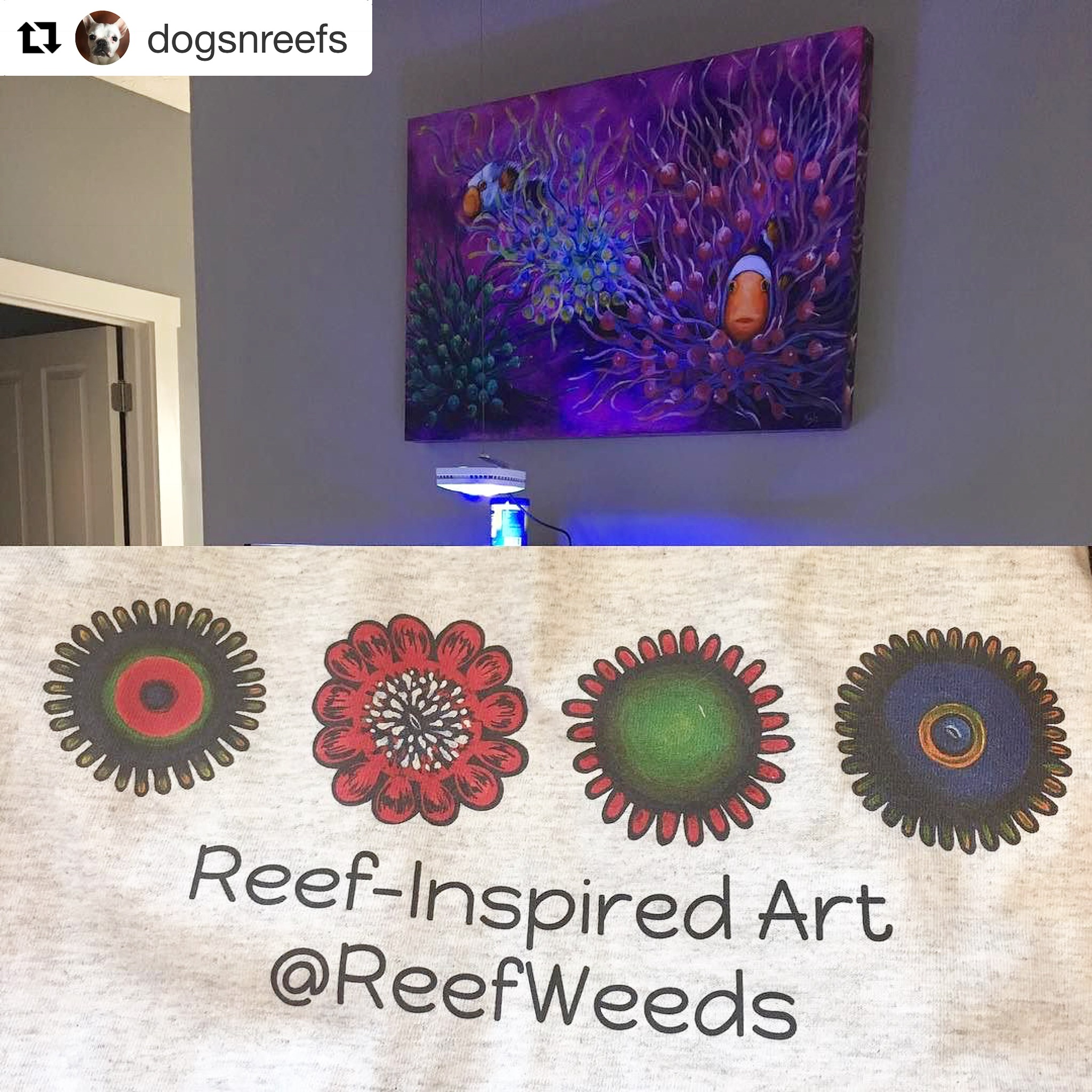 One of my first ever reef paintings - SOLD