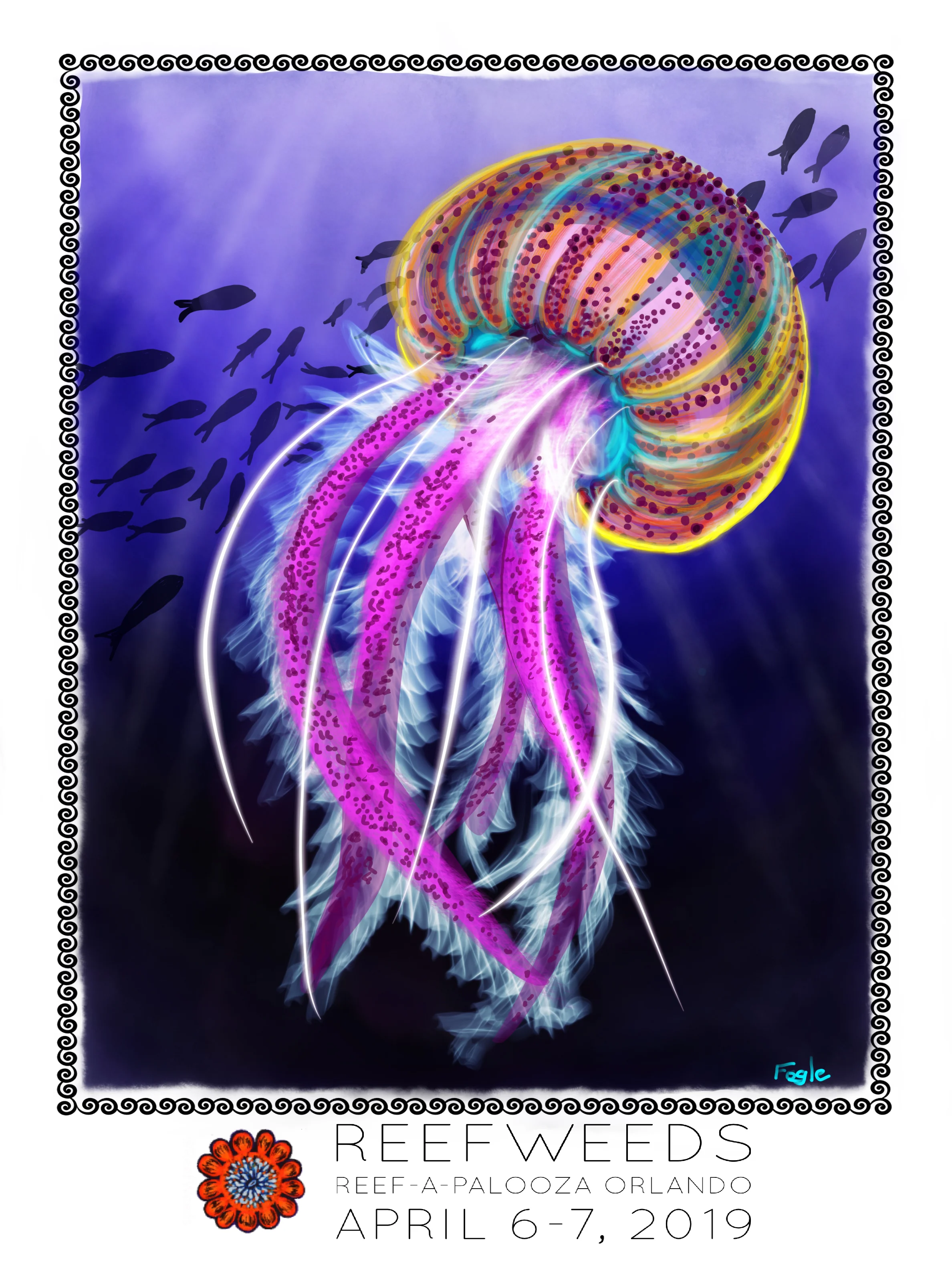 Limited Edition 2019 Reef-A-Palooza Orlando Show Poster Print