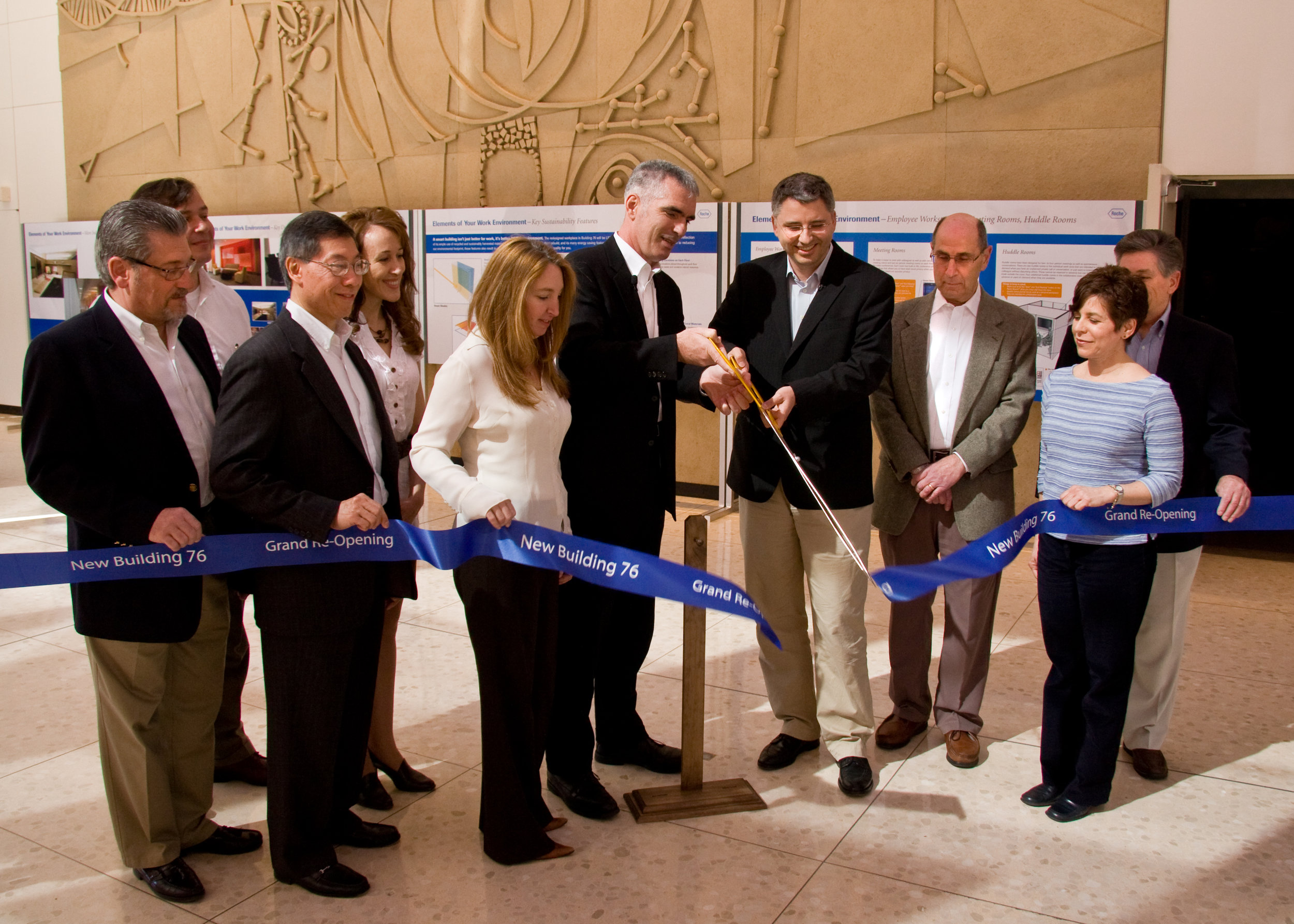 Ribbon cutting for new corporate offices