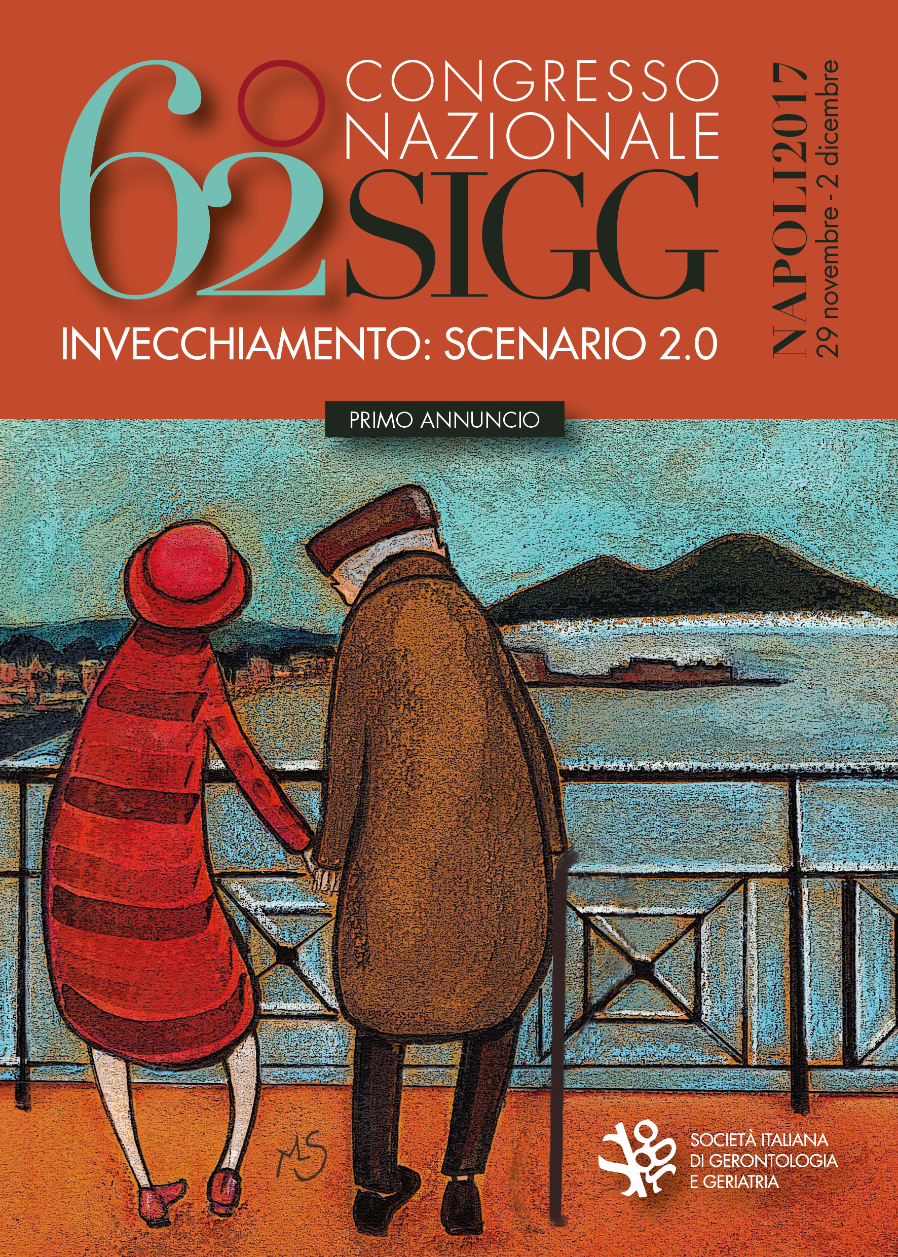 Grafica coordinata congresso nazionale Società Italiana di Gerontologia e Geriatria
