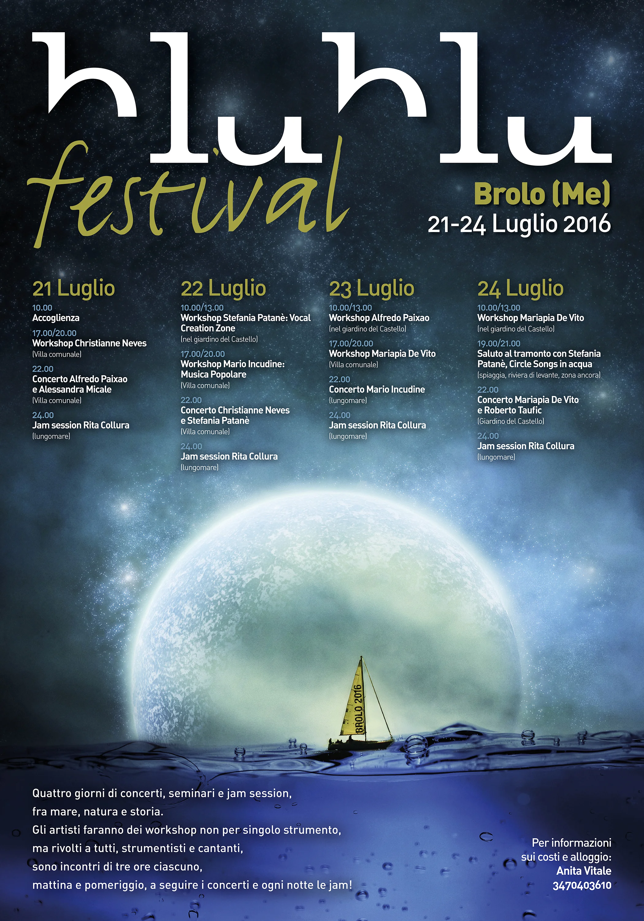 Grafica evento internazionale jazz