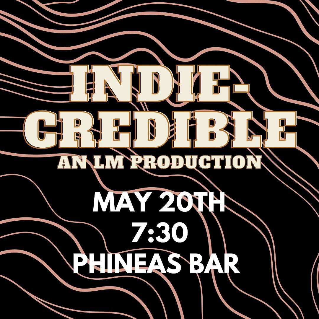 Only 1 more week till Live Music takes over Phineas for the first time this year!! 

Come witness 6 incredible bands performing covers of all things indie.
From iconic 90s indie rock, to contemporary indie music primed to be the next big thing, we&rs