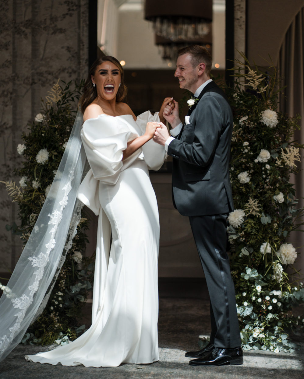 Wedding and brand floral installations at Balbirnie House Hotel, Scotland by Atelier Rosa, specialising in luxury event design across Glasgow, Edinburgh and Ayrshire. Photography by Andy Hamilton.