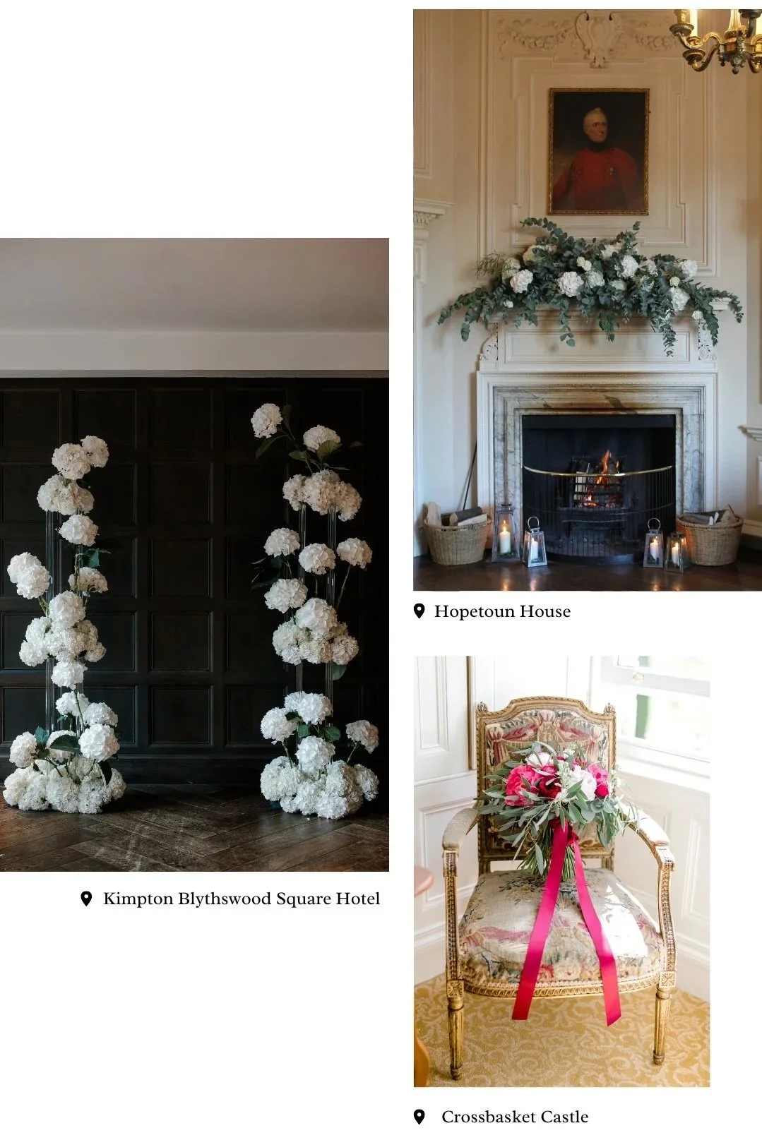 Event specialists in wedding and event floristry, event design and brand activation styling by Atelier Rosa, creating impactful floral installations across Scotland.