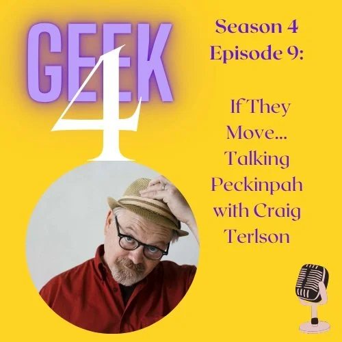 @cterlson is back on Geek4! 🎬🤠

This time we&rsquo;re talking about Sam Peckinpah, the director behind The Wild Bunch, Pat Garrett and Billy the Kid, and the gloriously unhinged Bring Me the Head of Alfredo Garcia.

We get into Peckinpah&rsquo;s ag