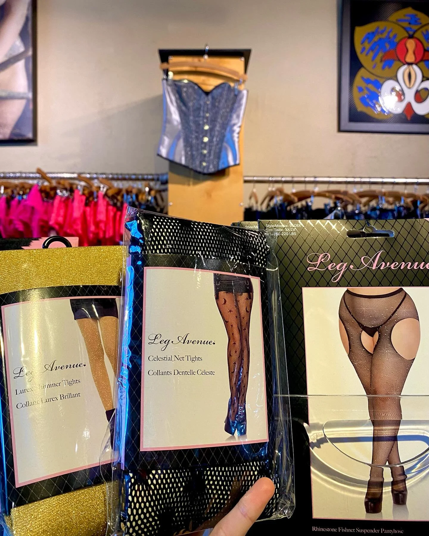 We&rsquo;ve got what you need for that last minute costume, especially if your turning up the heat tonight 🎃🔥💅

Whether you create your own look with our tights, corsets, robes, &amp; accessories or grab one of our boxed looks 💕

Come around and 
