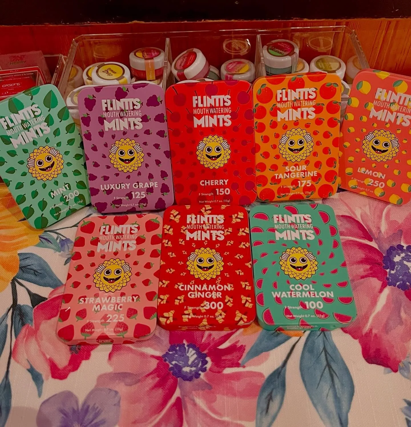 Restocking our flintts mints as we speak!! ✨🧡🌩️💛❤️🍋🩷⚡️💚🍉🩵🍒💜

These mints are specially designed to combat dry mouth and freshen breath by inducing a unique &ldquo;sparkling&rdquo; tingling sensation ✨

Powered by the Amazonian plant Spilant