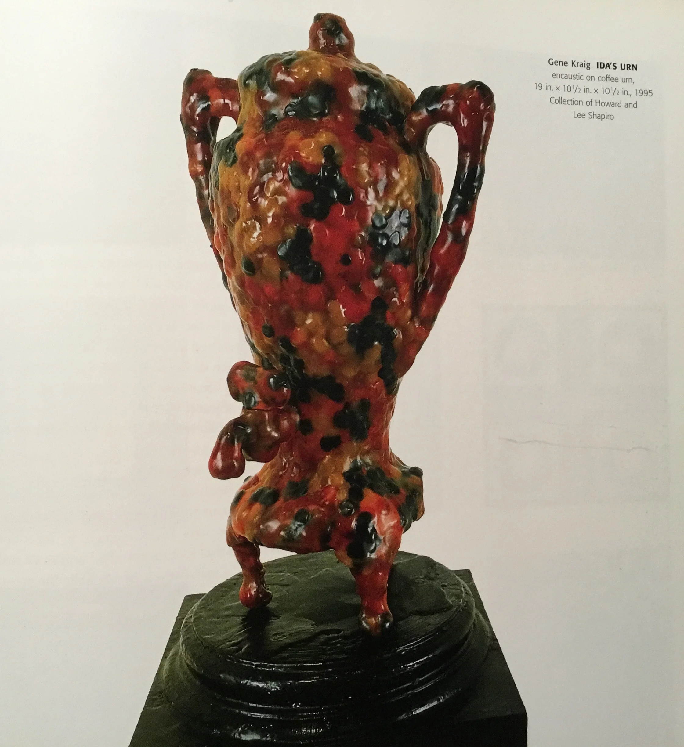 By Gene Kraig encaustic on coffee urn
