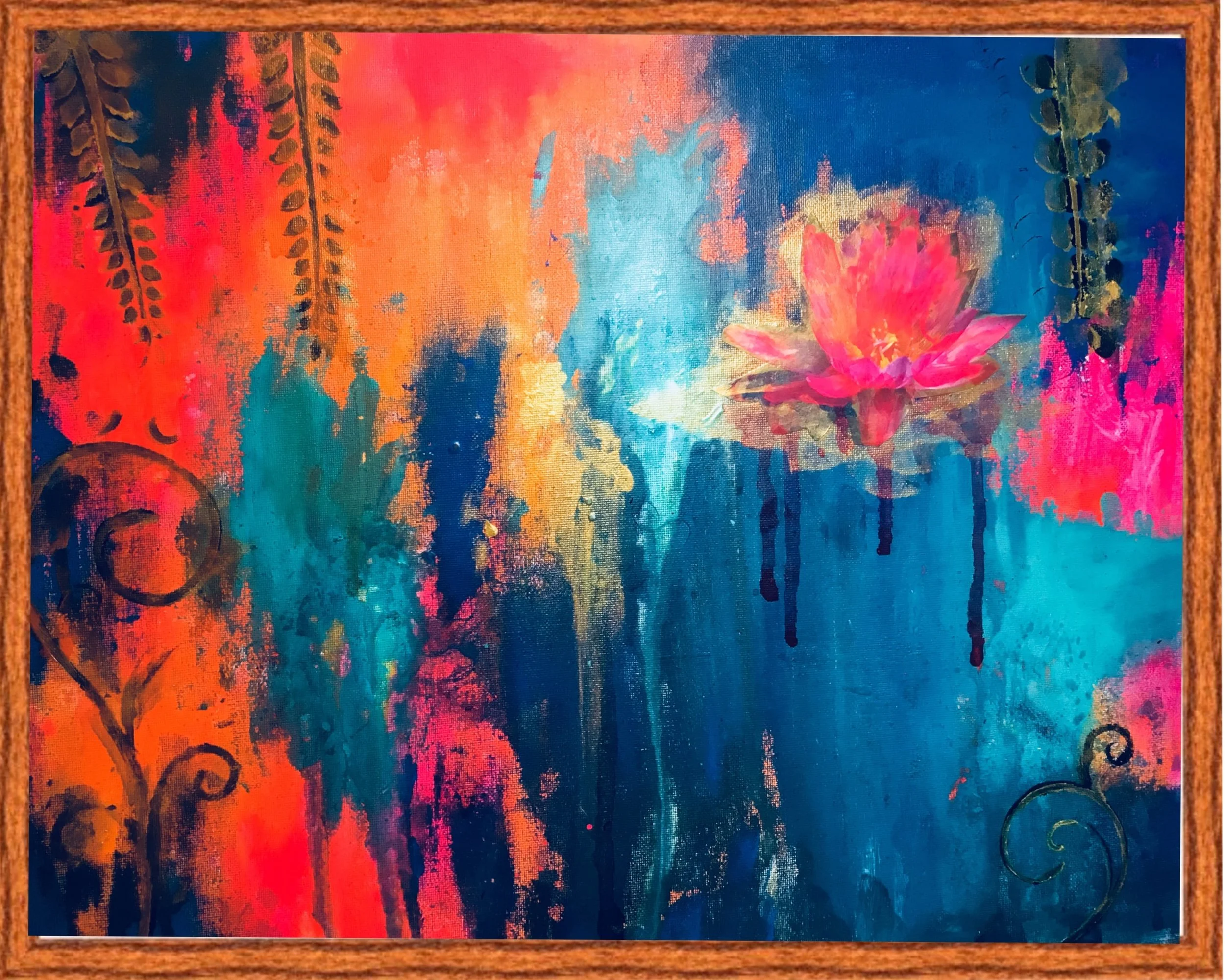 "Healing and Harmony" by Diana Riukas, acrylic on canvas. 16x20 In.