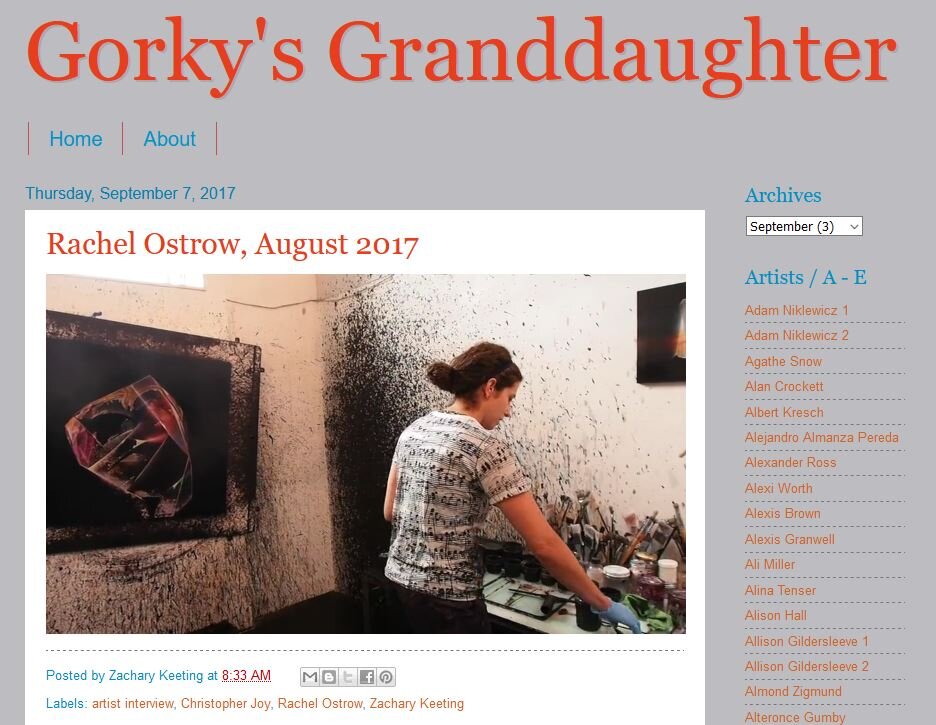 Gorky's Granddaughter, August 2017