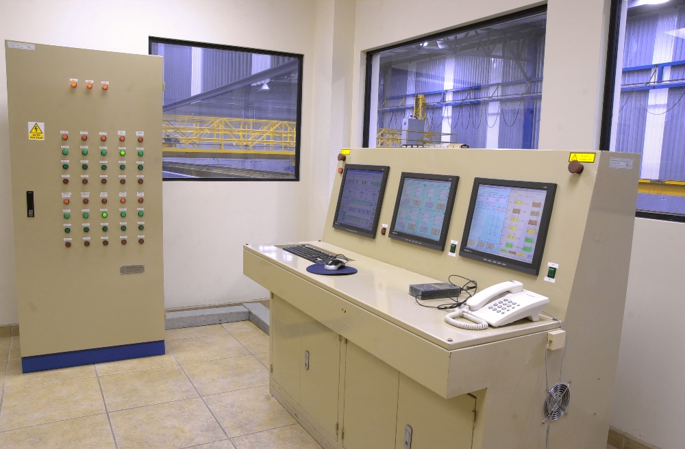 Control room for anodizing machines