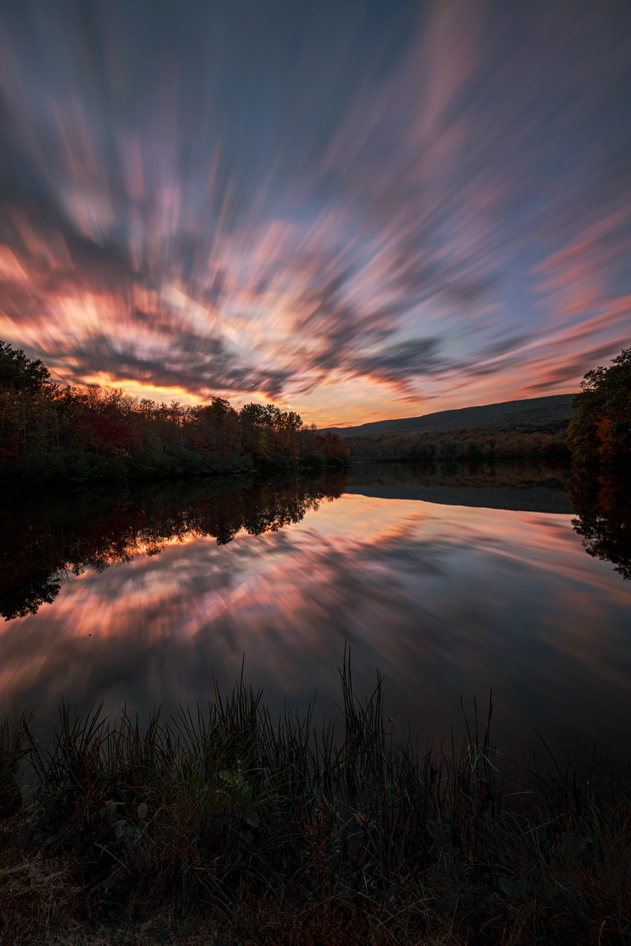 Sunset on Tillson Lake