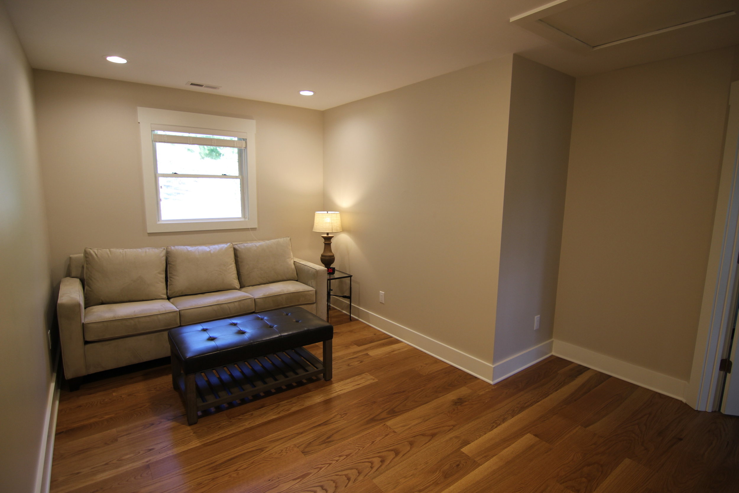 Sleeper Sofa at top of stairs