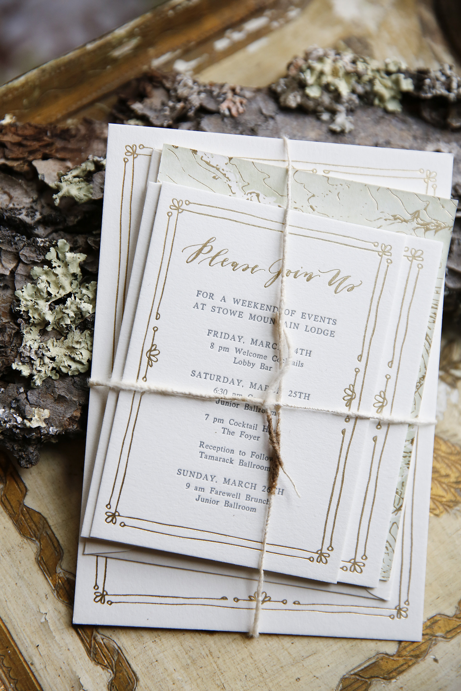 Copy of Vermont Wedding Cards Invitation