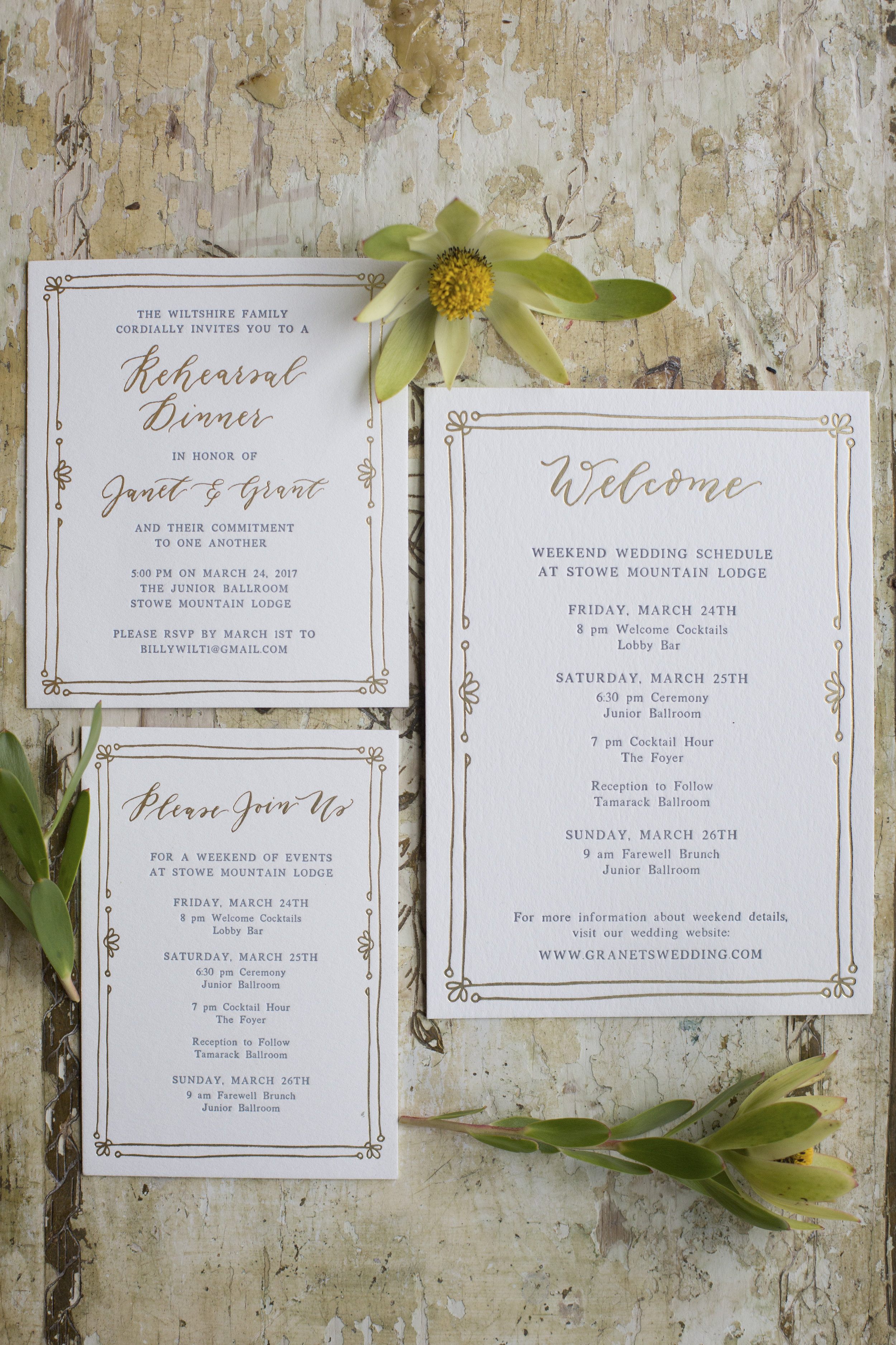 Copy of Vermont Marriage Invitation Card