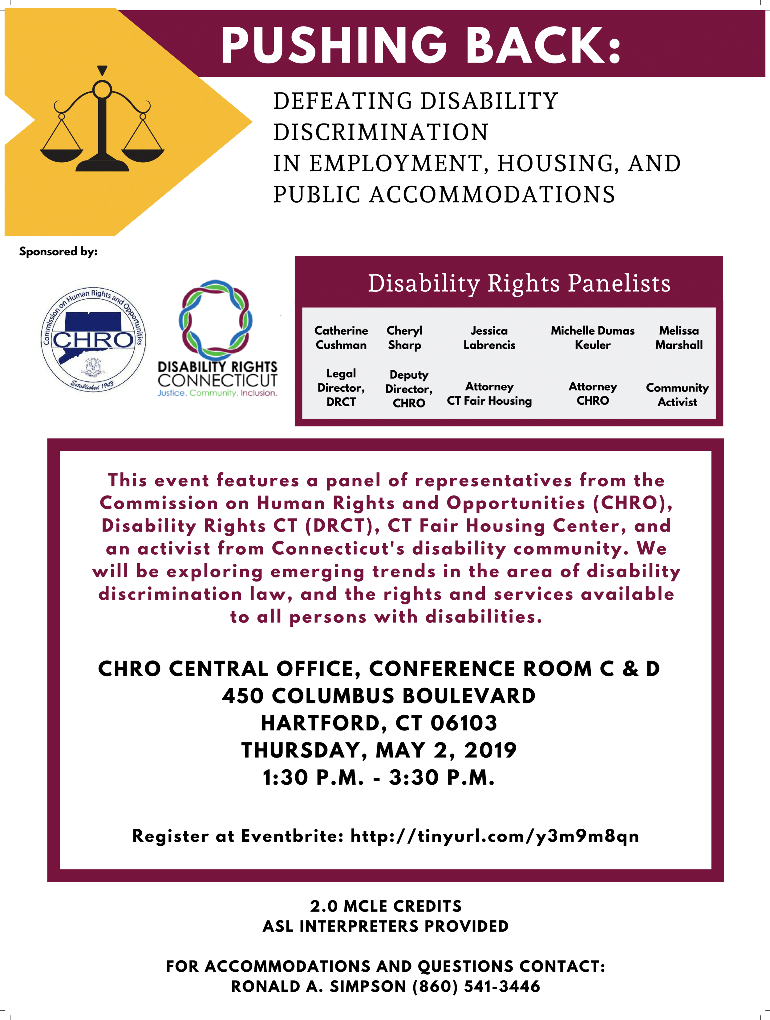Pushing Back: Defeating Disability discrimination in Employment, Housing, and Public Accommodations
