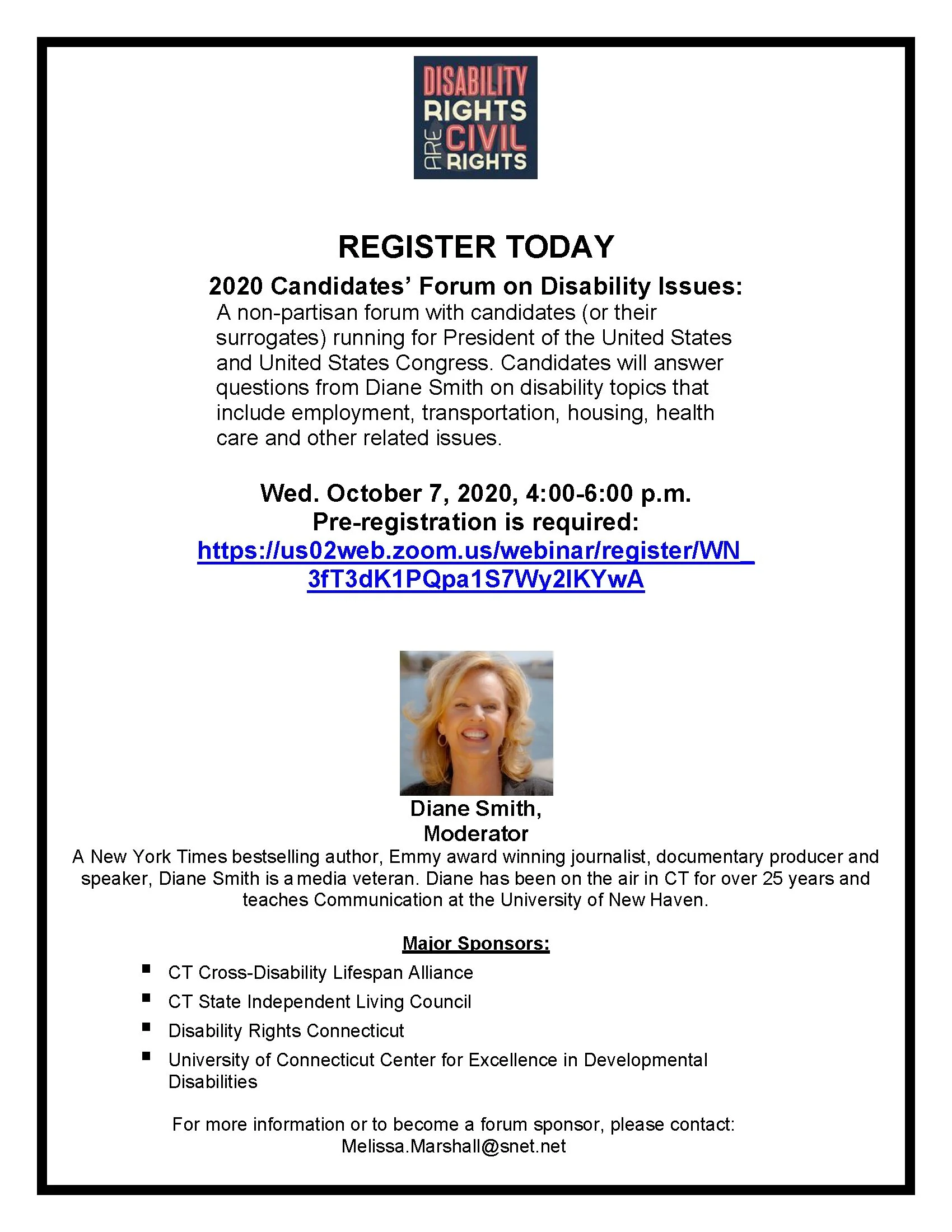 2020 Candidates' Forum on Disability Issues