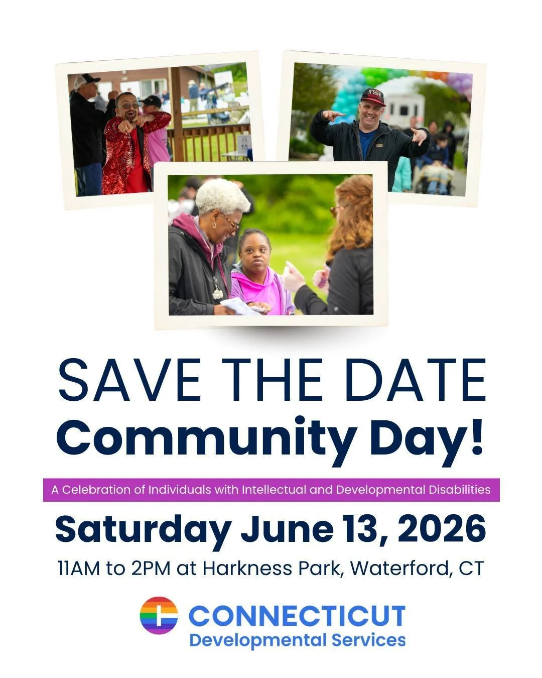 Saturday, June 13, 2026, is Community Day at Harkness Park! Celebrate the IDD community with music, activities, and time to enjoy Camp Harkness, including the beach. RSVP here: https://portal.ct.gov/dds/news-and-updates/commissioners-corner?language=