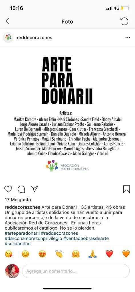 Arte para Donar II - RED DE CORAZONES