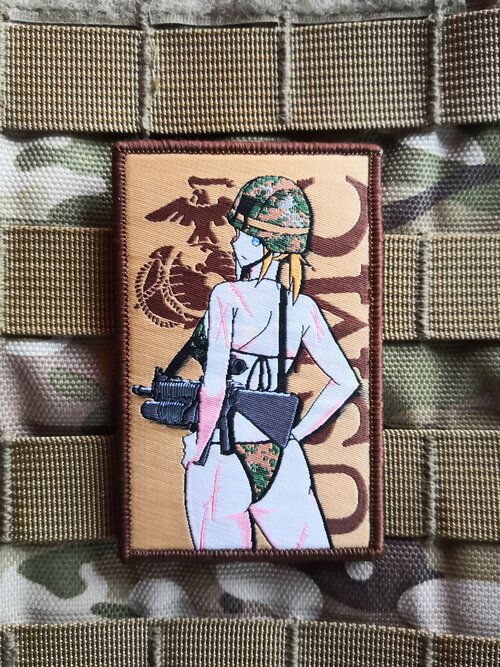 U.S. Military Waifu Force Anime SOCOM Girl Special Panzer Morale Airsoft  Patch