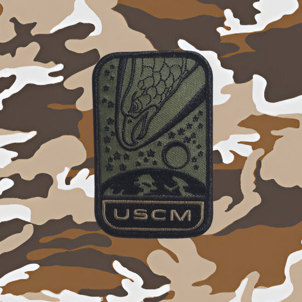 Patch PVC Colonial Marine Corps - Univers Aliens - Cosplay Et Airsoft - 80mm