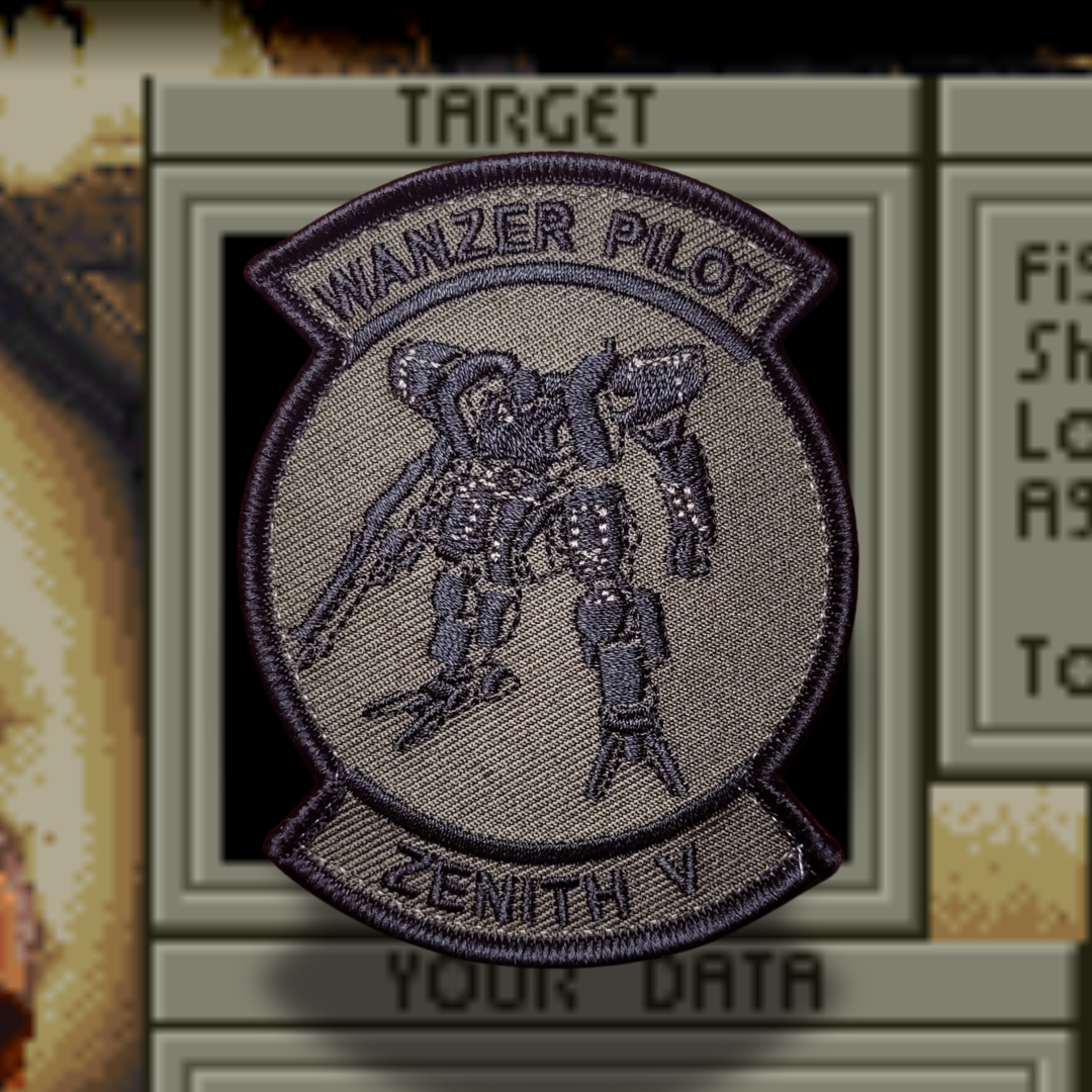 Front Mission - Wanzer Pilot Zenith Mecha Video Game & Anime Morale Patch