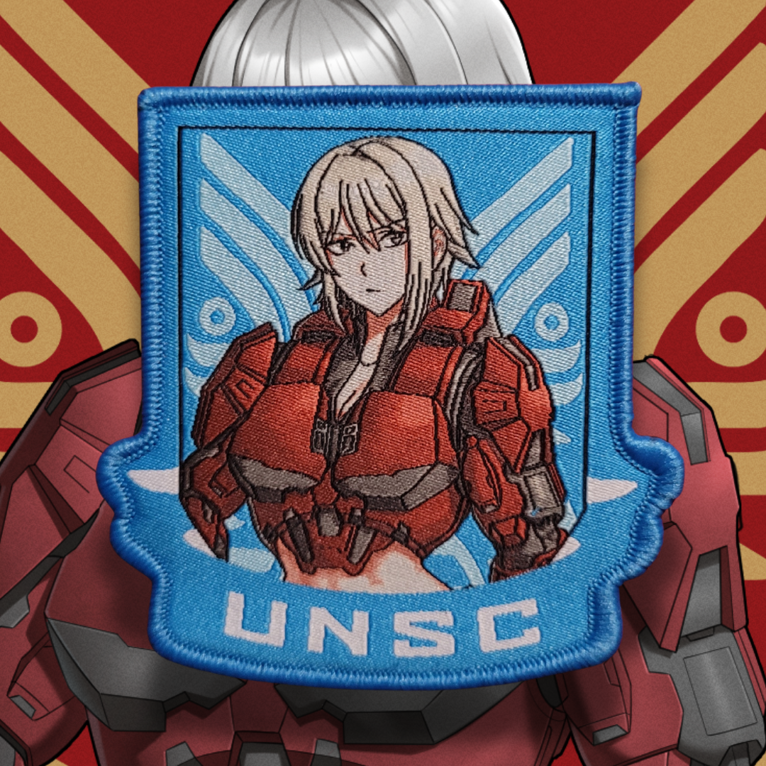Halo girl pinup, Spartan Waifu anime morale patch