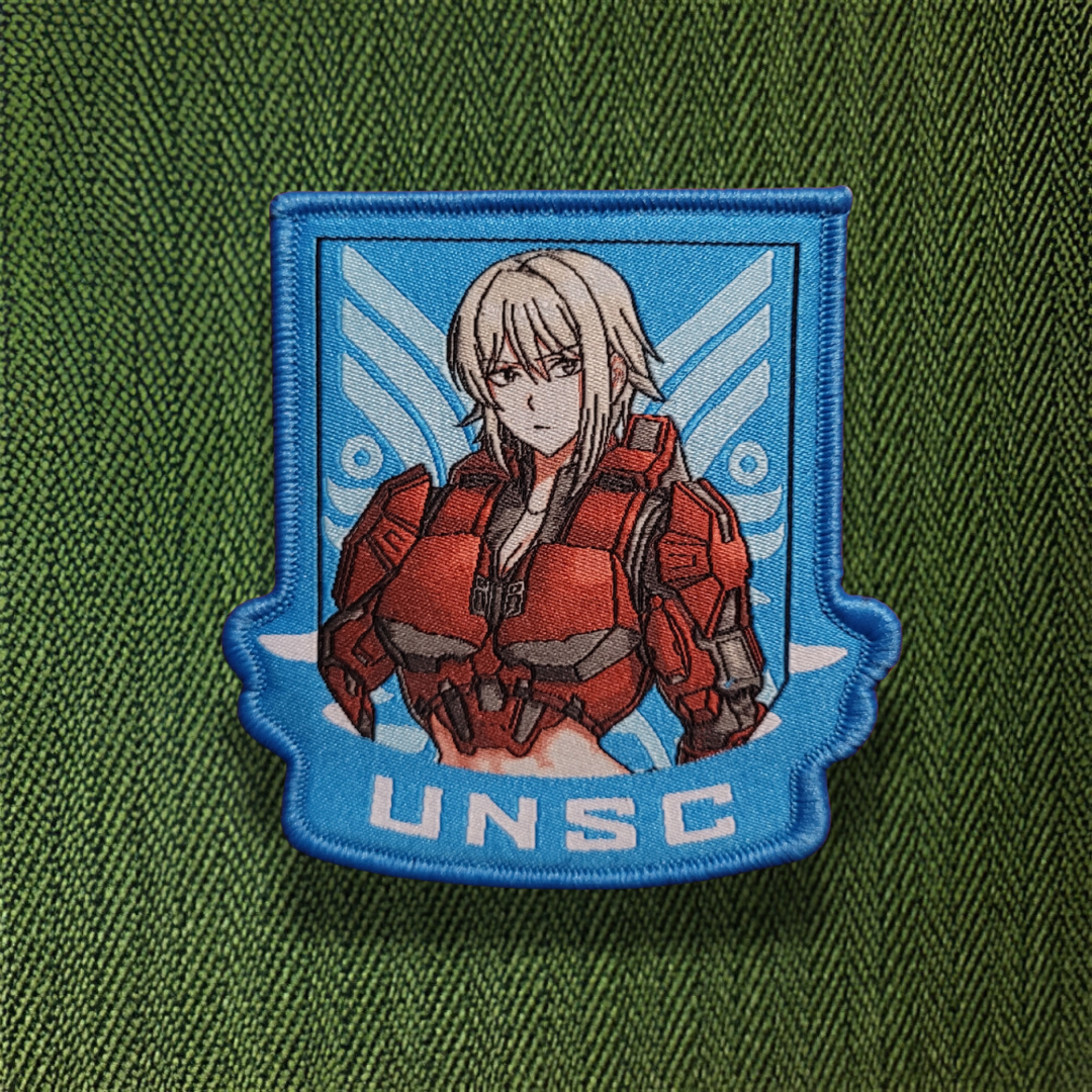 Halo Female Spartan Soldier Anime Morale Patch.png