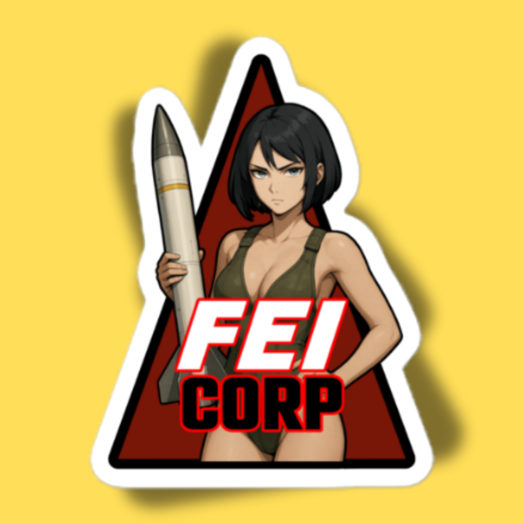 FEI CORP "Chan Bomber" vinyl anime sticker