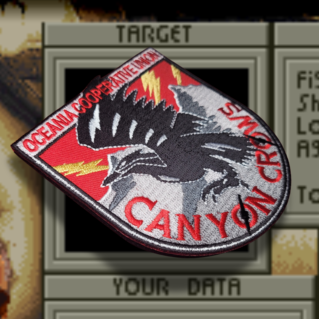 Front Mission Canyon Crows Morale Patch side.png