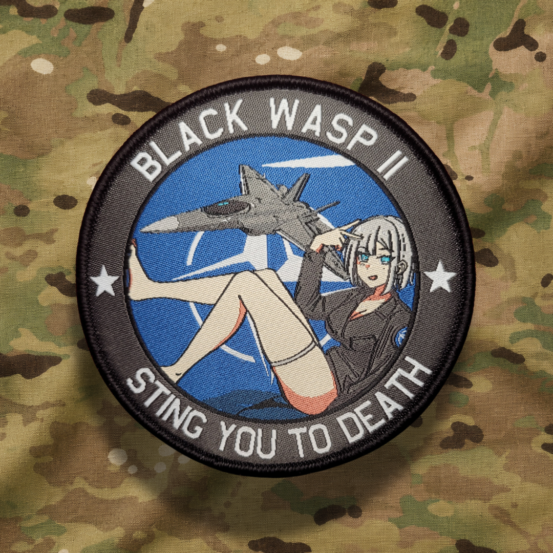 Arma 3 NATO Black WASP Anime Pinup Waifu Cold War Morale Patch (1).png