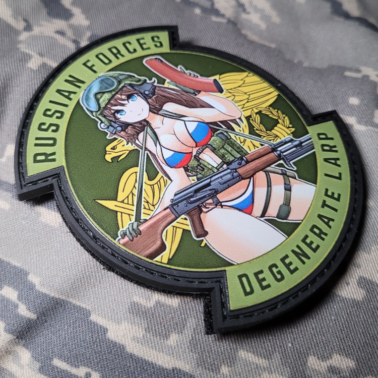 Morale Patch Anime 'Support Single Moms' - Weeb Army Panzer Girl Pinup, Nuovo