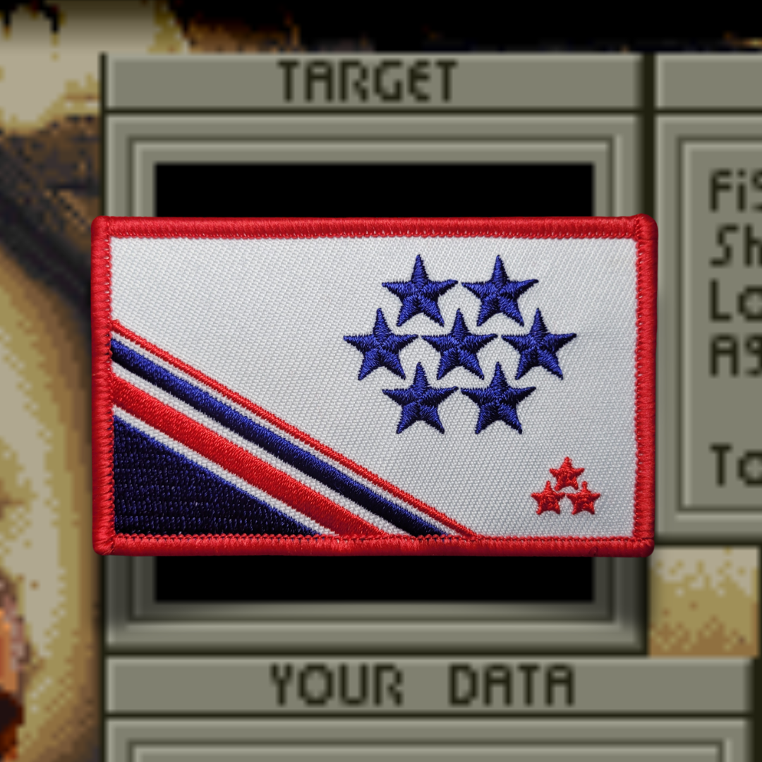 Front Mission - USN/ UCS (United States of the New Continent) flag Video Game & Anime Morale Patch