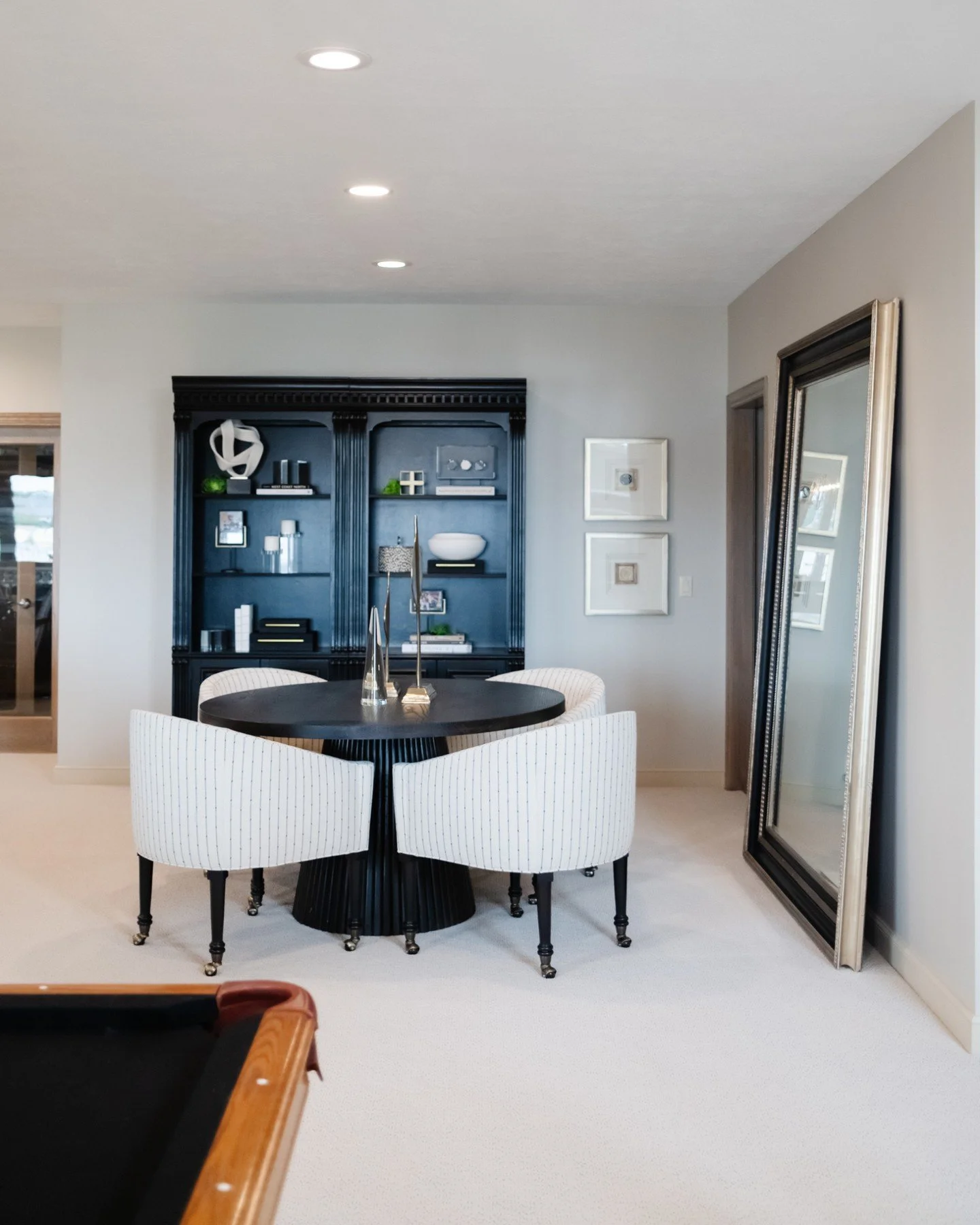Game night, but make it stylish! These barrel game chairs blend comfort and craftsmanship, designed to look just as good as they feel!

A home that is designed for the way you live and play 😉. Ready to bring this level of style and comfort into your