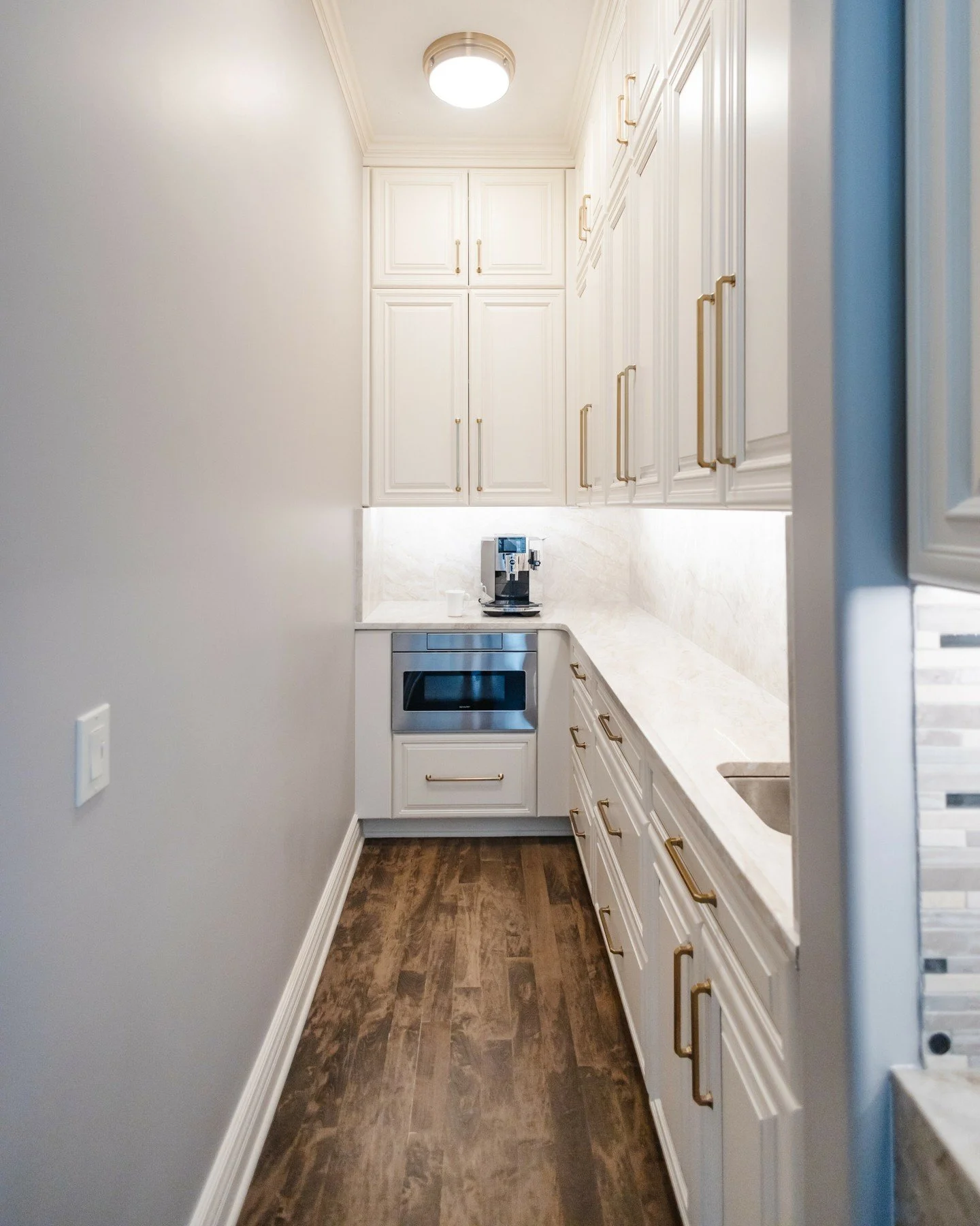 Because even your morning coffee deserves a beautiful backdrop ☕✨ This walk-in pantry coffee bar brings everyday luxury to life &mdash; proof that thoughtful design makes the little moments feel special.

#WAYSInteriors 
#theWAYSway
#CoffeeBarGoals 
