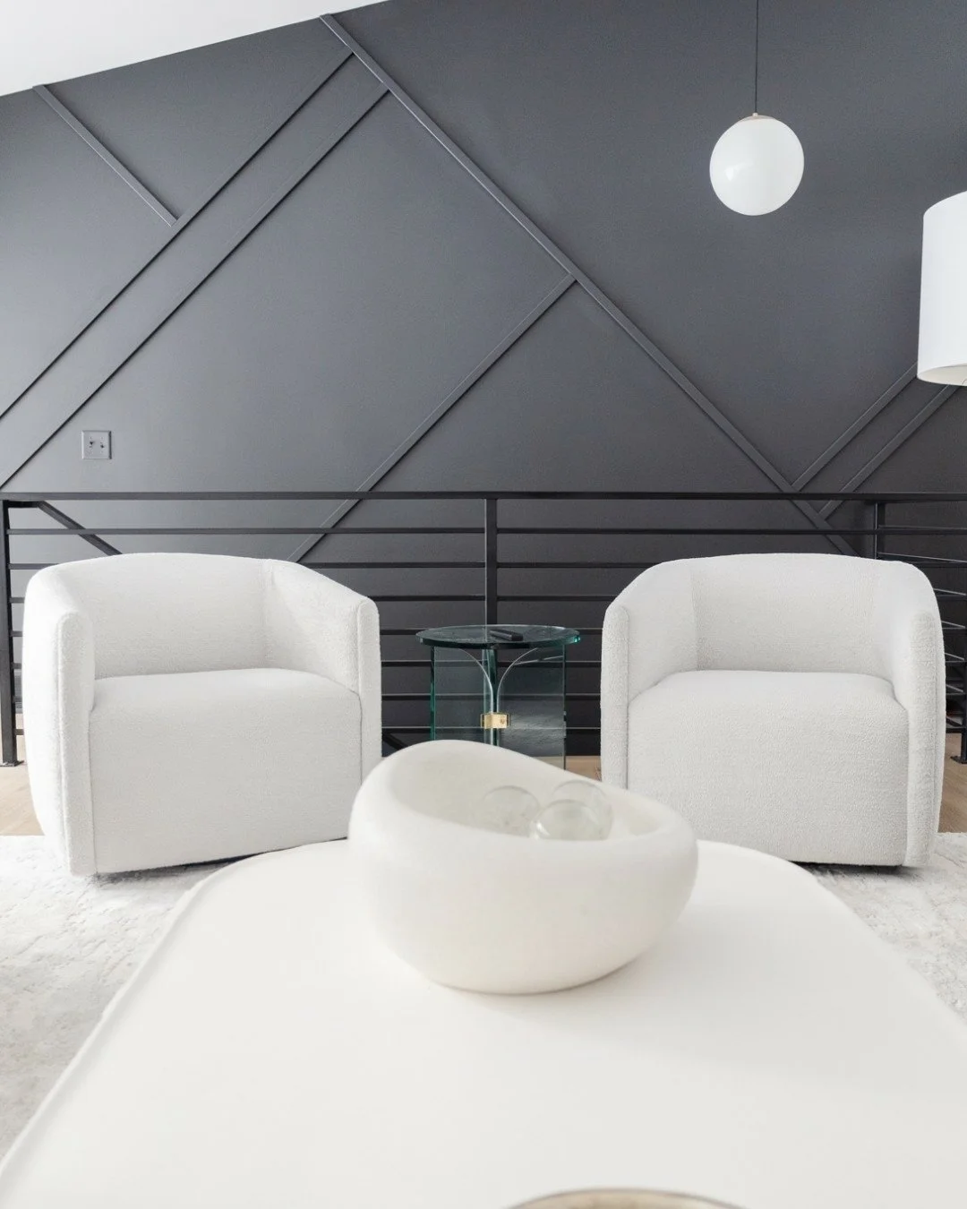 Black + white, but never boring. From tailored chairs to bold contrast, every detail makes a statement. 

Dreaming of a home that perfectly reflects your style? Schedule your initial consultation with WAYS today! 

#InteriorDesign 
#theWAYSway
#Livin