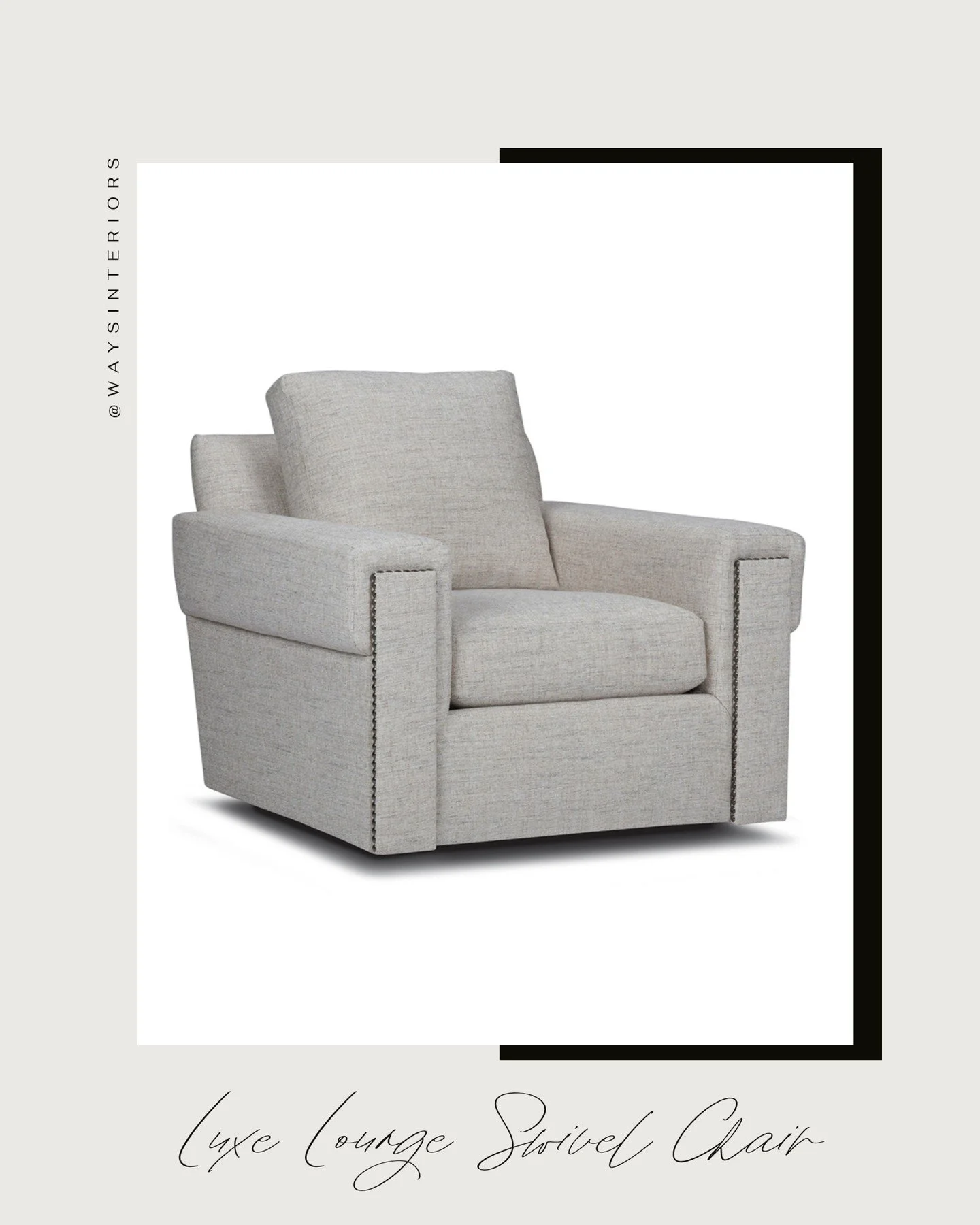 Meet the chair that makes every angle the best seat in the room. ✨

The Urbane swivel chair by @huntingtonhousefurniture brings together effortless comfort and tailored style. With its smooth swivel base and clean, modern lines, it&rsquo;s designed f