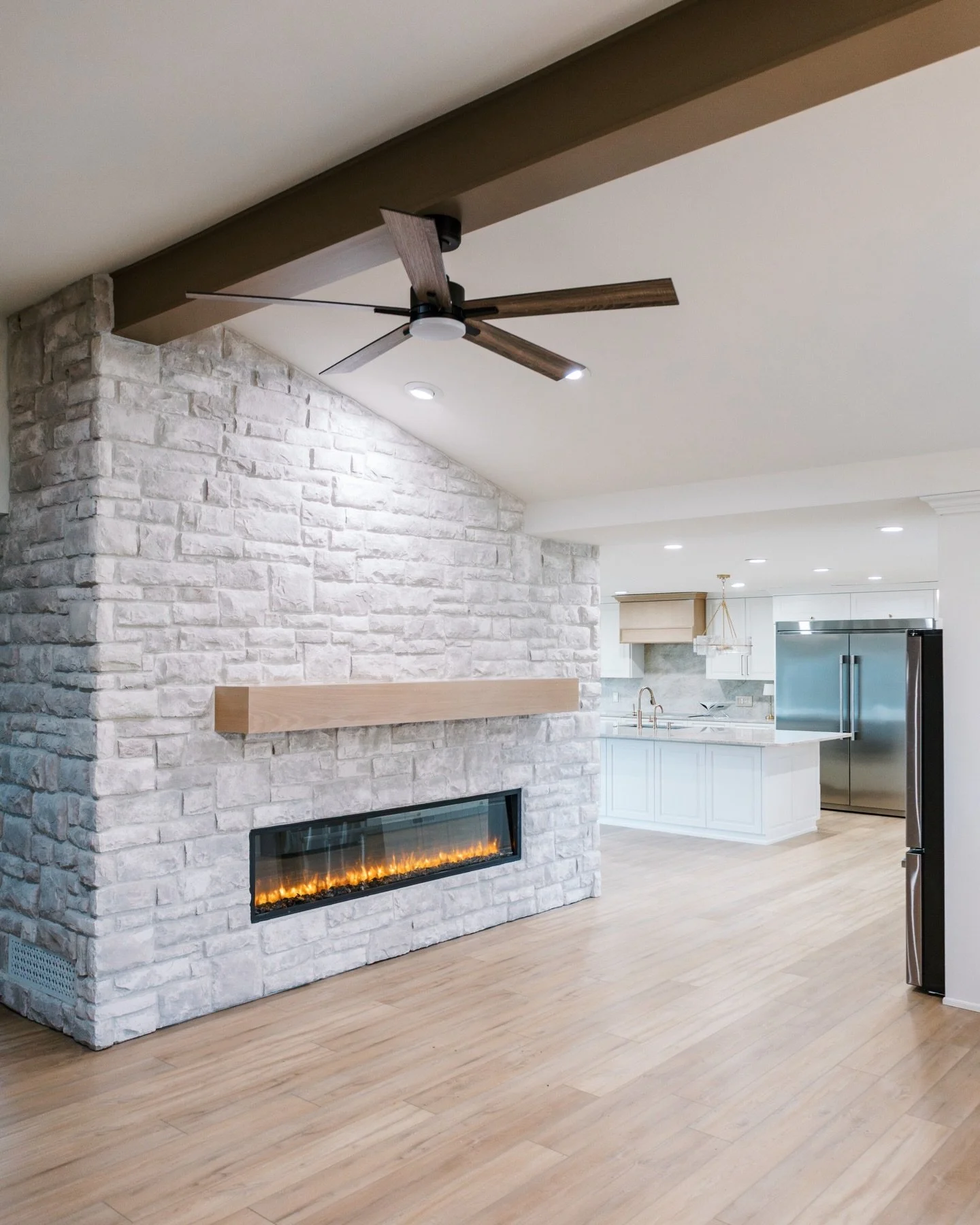 Main floor, completely reimagined ✨

What was once a series of disconnected spaces is now a seamless flow designed for real life&mdash;morning coffee, weeknight dinners, and hosting with ease. Every detail was thoughtfully selected to feel elevated, 