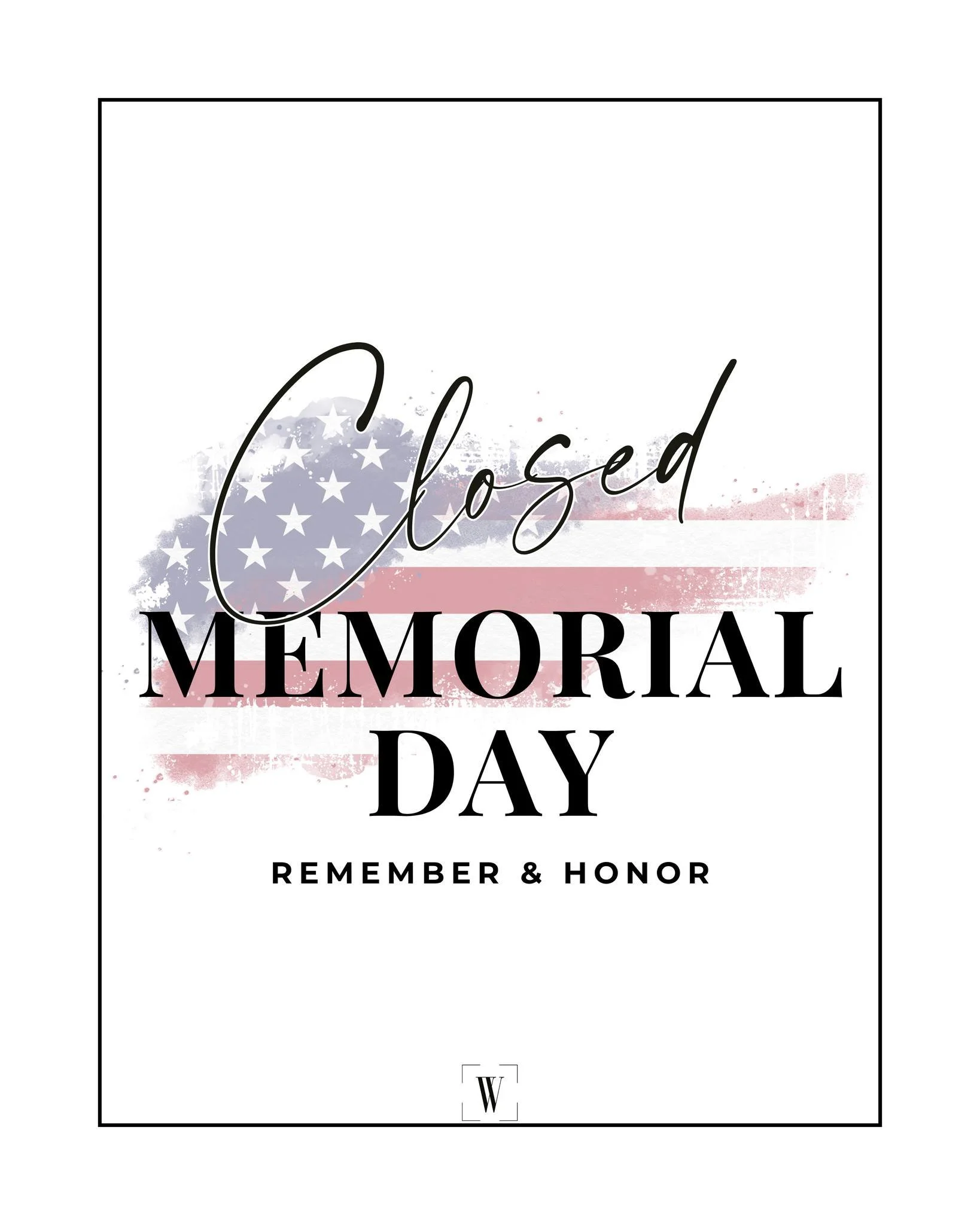 Today we pause. Home means something different to everyone, and today we're reminded of the people who fought to protect ours.

The WAYS office is closed today to remember, honor, and spend time with the ones we love. 

Wishing you a peaceful and mea