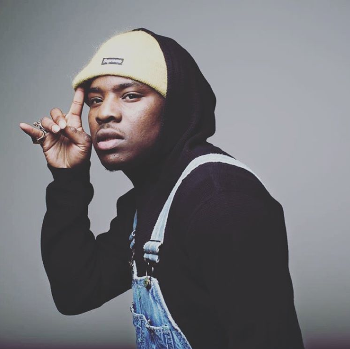 Jay Idk in Iconic Customized Denim Overall 