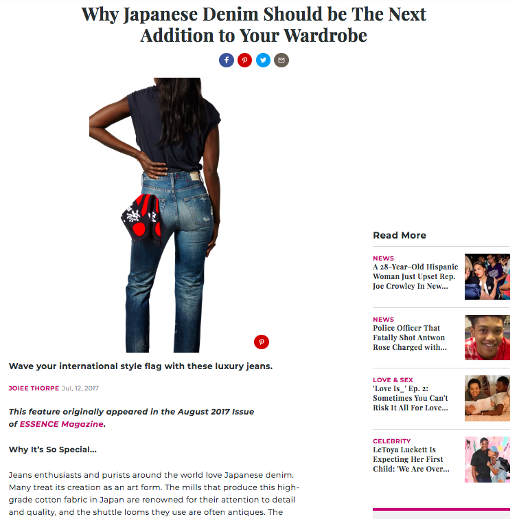 ESSENCE MAGAZINE - Why Japanese Denim Should be The Next Addition to Your Wardrobe