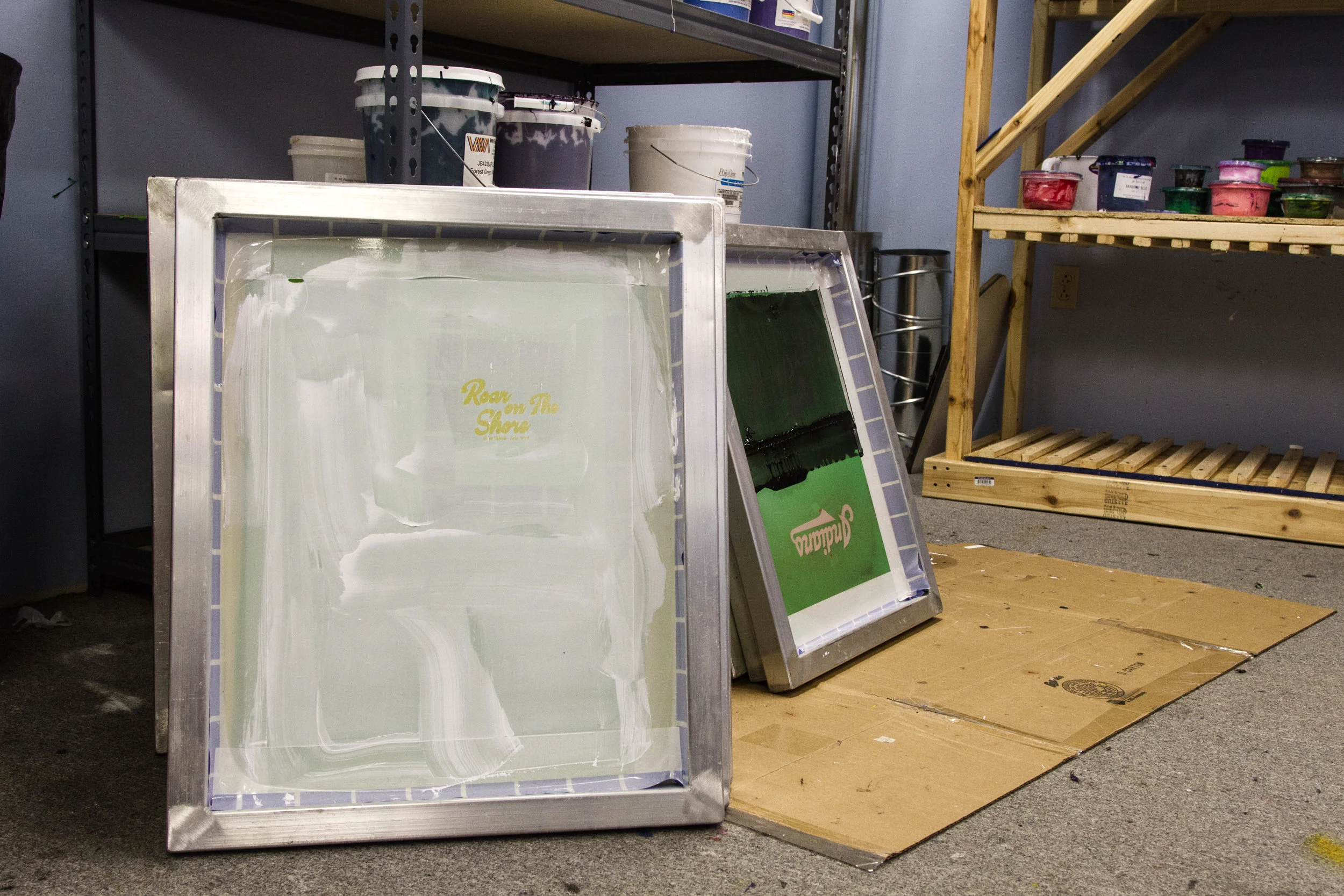 Screens for the new Roar on the Shore tees #shoplocal #erieentrepreneur #ironempire