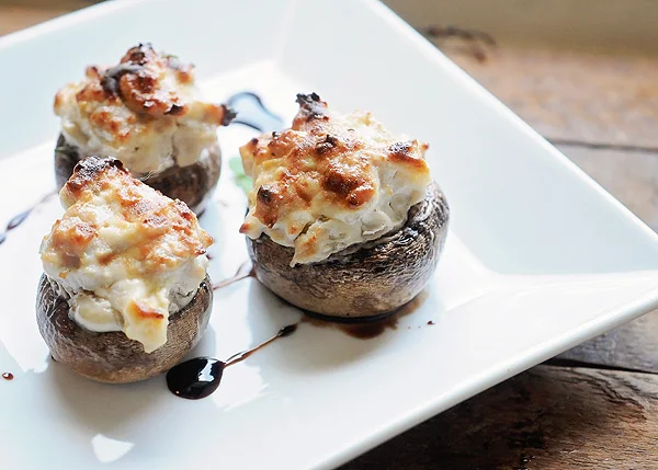 Chicken Sausage and Apple Stuffed Mushrooms