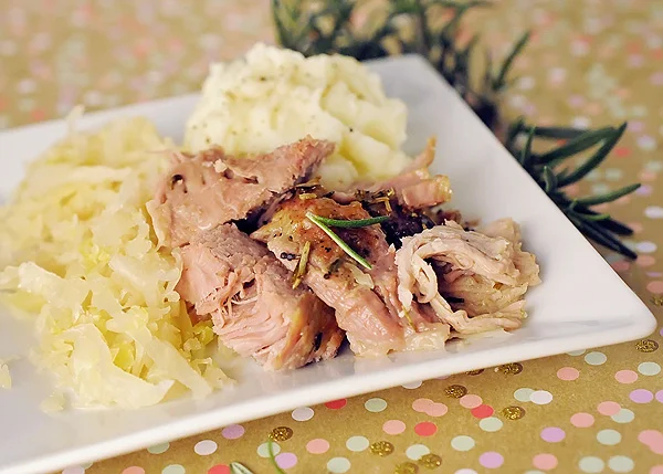 Easy Rosemary Crusted Pork Roast