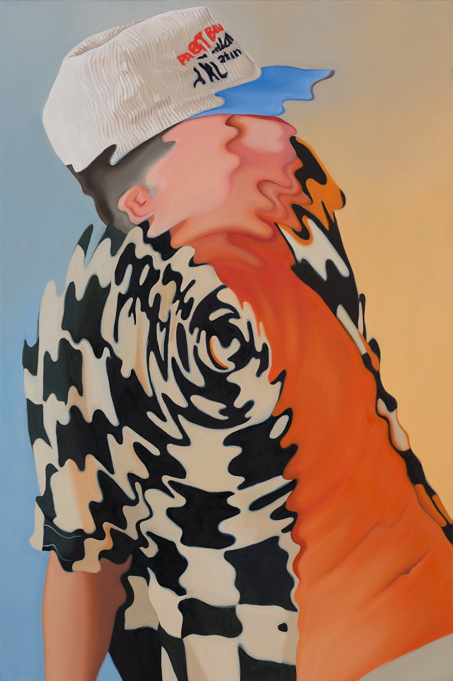  patterns, skin, and them III, oil on canvas, 36 x 24 x 2.5 inches, 2023 