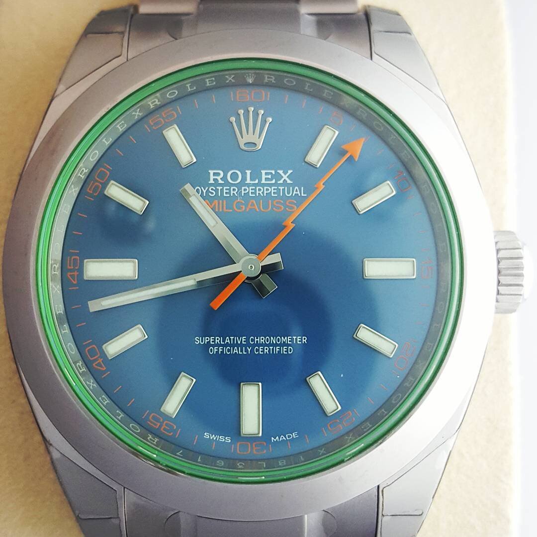 Rolex Milgauss with Z Blue dial 116400GV.