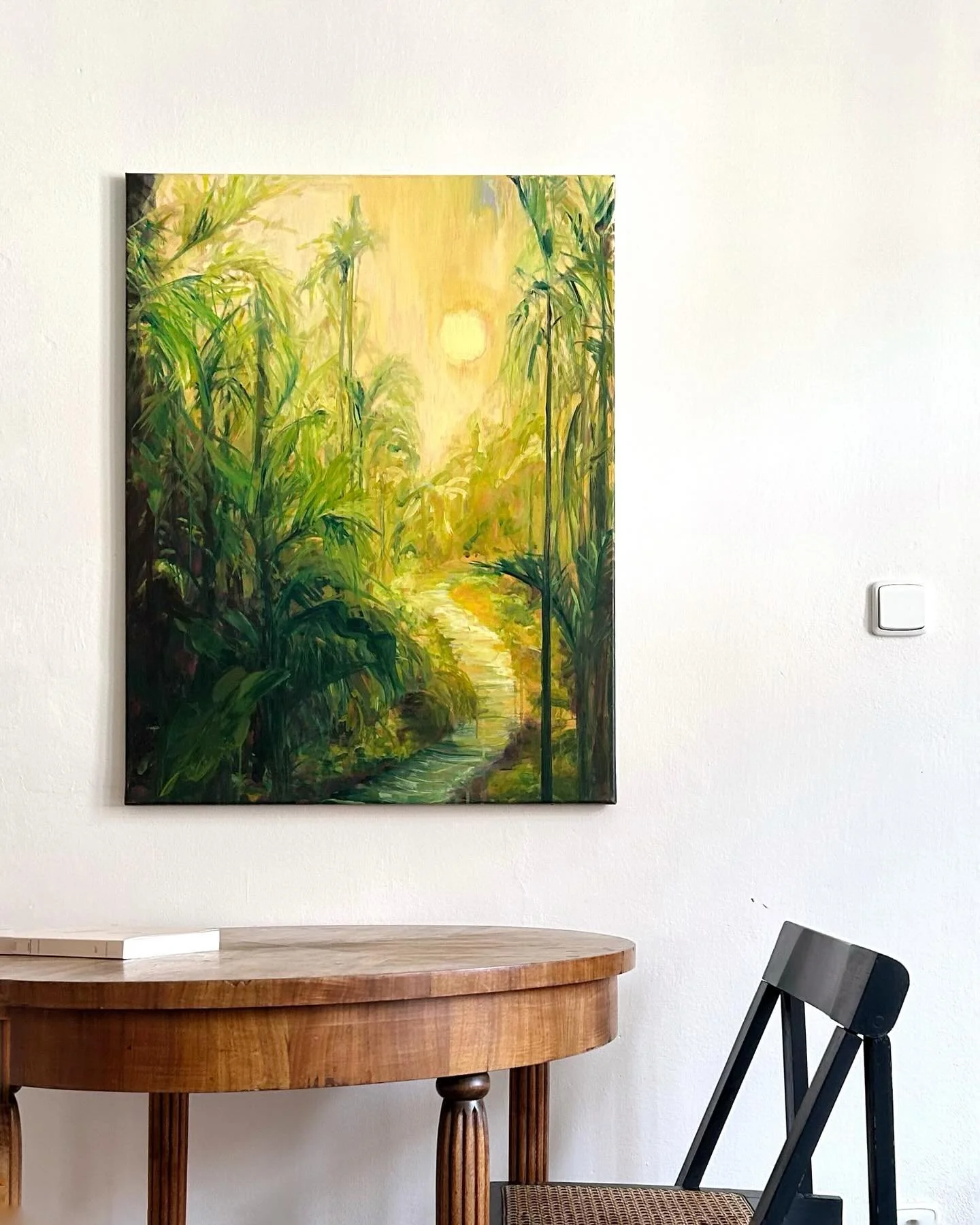 &laquo;&nbsp;The Path&nbsp;&raquo;
The concept of &laquo;&nbsp;the path&nbsp;&raquo; can be interpreted in various ways, often symbolizing a journey, a transition, or a spiritual quest. The context of this painting was rather literal than metaphorica