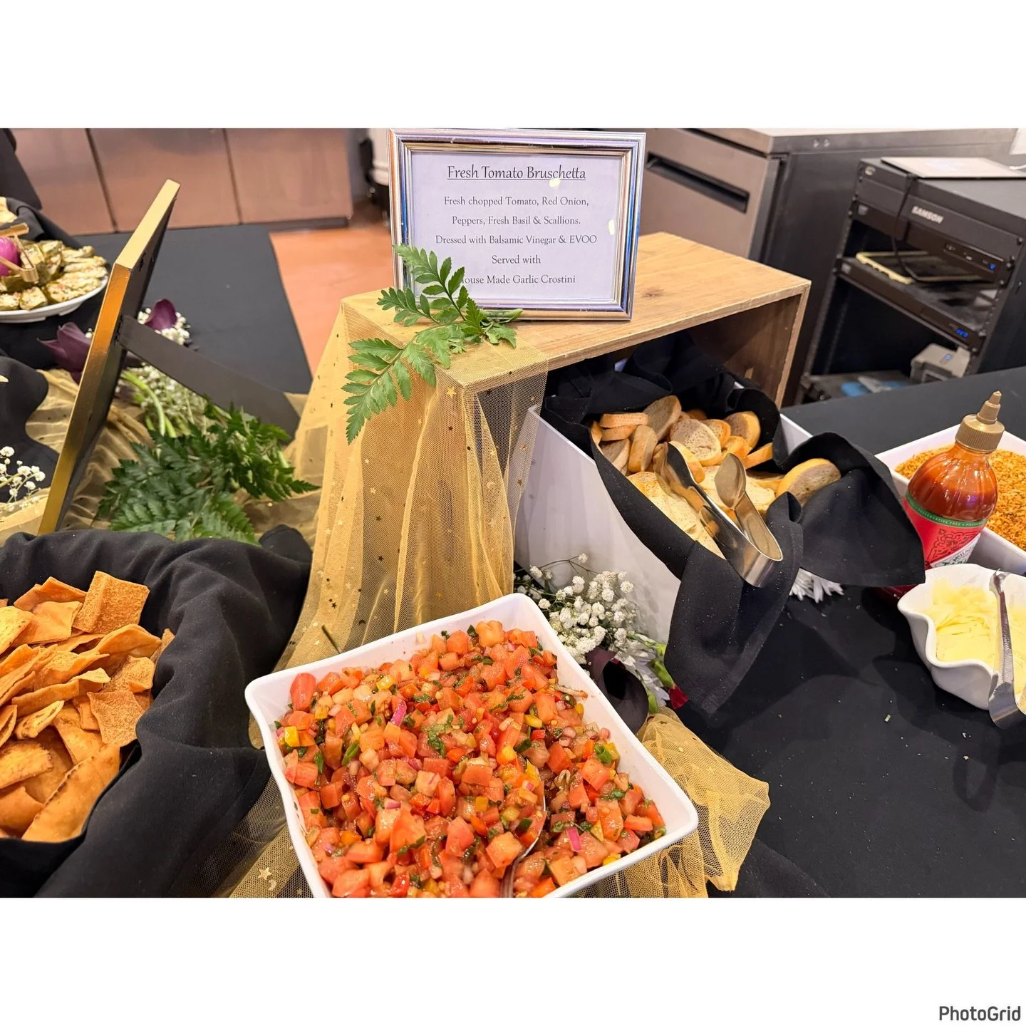 Our Fresh Bruschetta &amp; Crostini at @hivepublicmarket (ft. the one and only Horace the European Basset Hound)